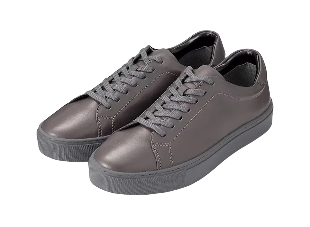 GU Real Leather Sneakers "Dark Gray"