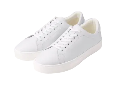 GU Real Leather Sneakers "White"