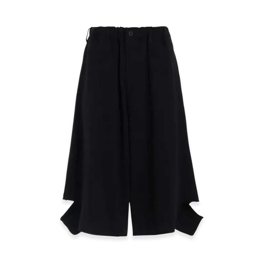 Yohji Yamamoto POUR HOMME Masterseed Single Jersey Slit Detail Pants "Black"