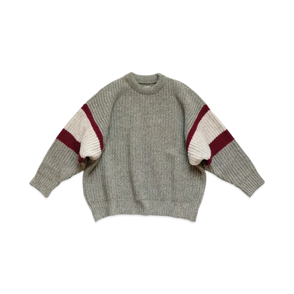 KAPITAL 5G WOOL SUB-HICKEN CANAK DOLMAN SWEATER "Gray"