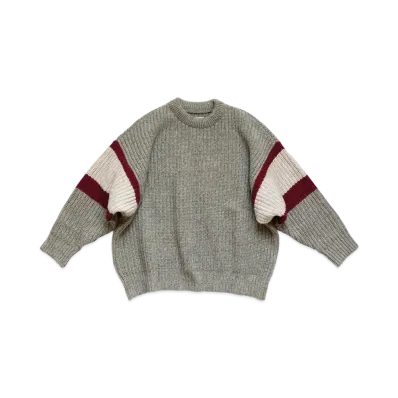 KAPITAL 5G WOOL SUB-HICKEN CANAK DOLMAN SWEATER "Gray"