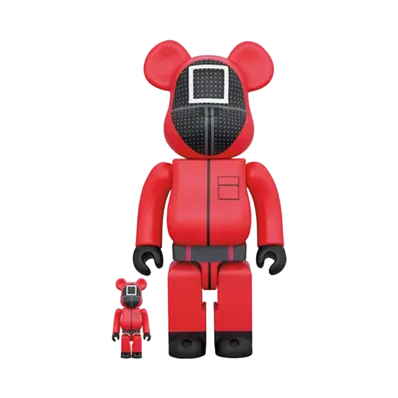 Bearbrick SQUID GAME GUARD “□” 100% & 400%