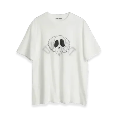 OUR LEGACY Box T-Shirt Maverick Deja Vu Print "White"