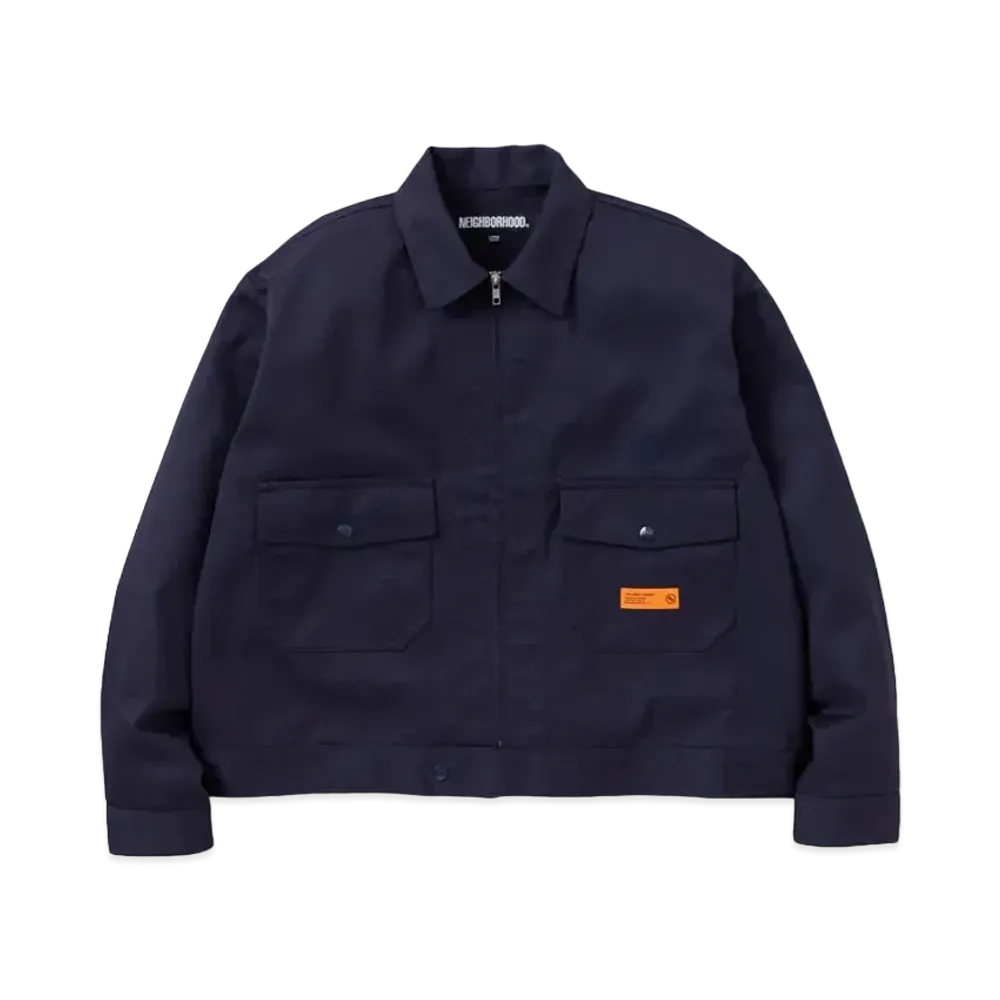 NEIGHBORHOOD Belted Zip Work Jacket "Navy"