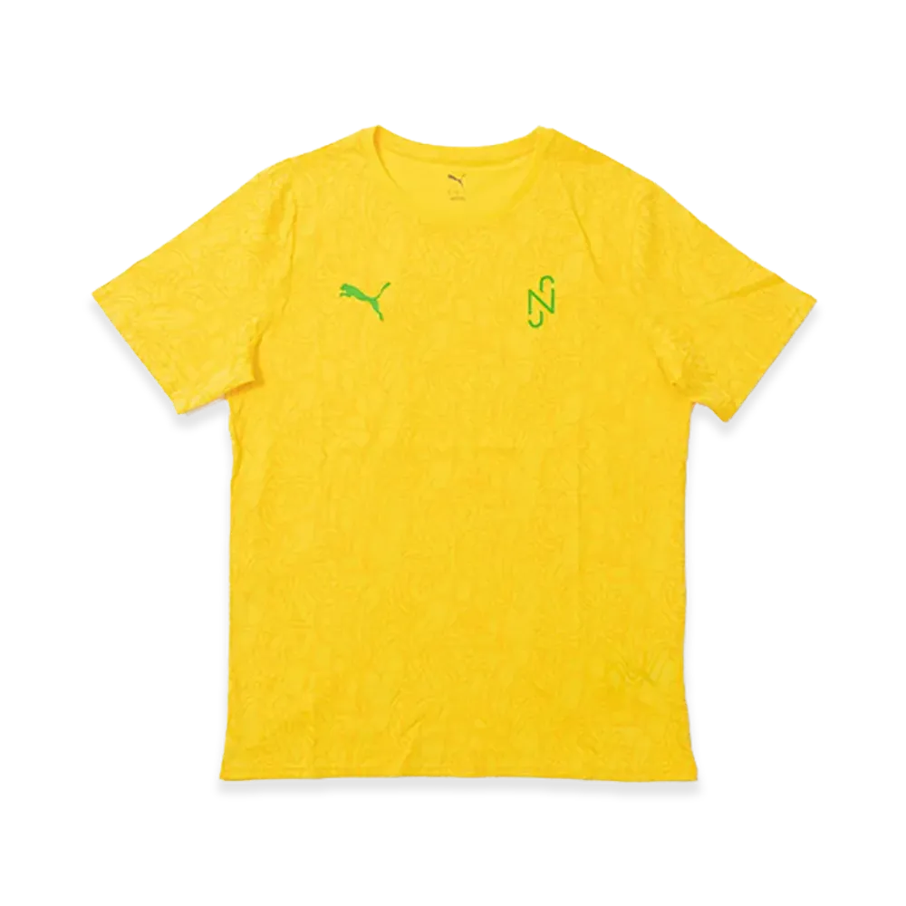 PUMA NJR Brazil Passion AOP SS Shirt "Pale Yellow/Puma Green"
