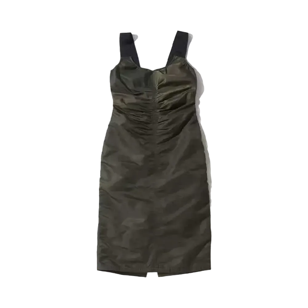 atmos pink Nylon Front Drawer Dress "Khaki"