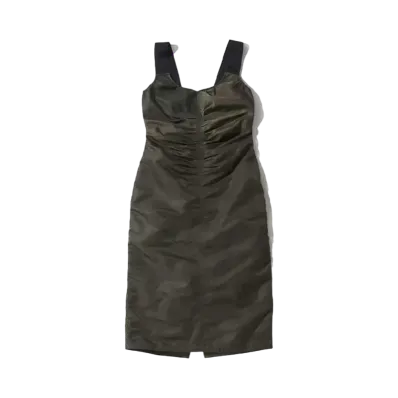 atmos pink Nylon Front Drawer Dress "Khaki"