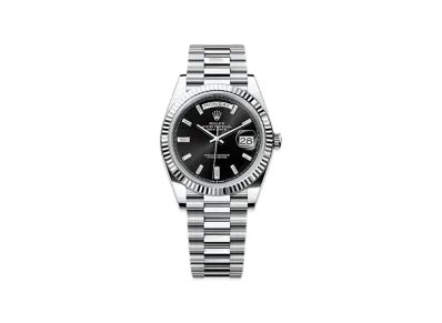 ROLEX Day-Date 40mm Platinum 228236 "Bright Black"