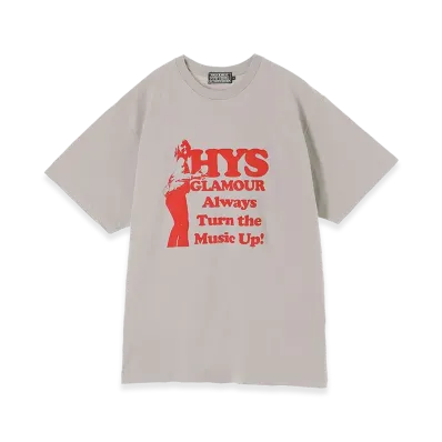 HYSTERIC GLAMOUR Super Kinky Sounds Tee "Gray"