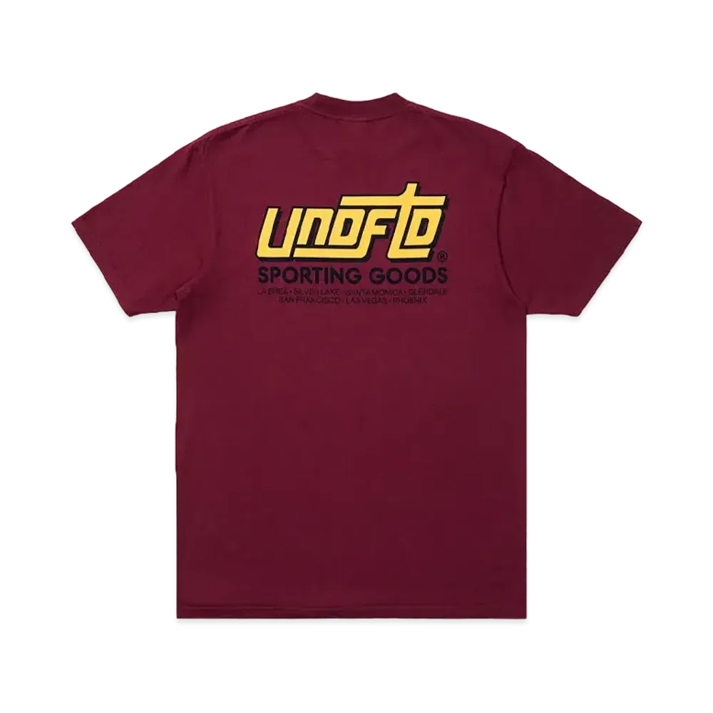 UNDEFEATED SHOP S/S TEE - 80259 "Burgundy"