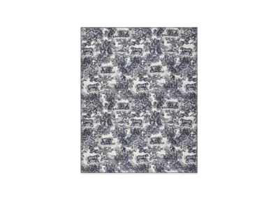 Dior Toile de Jouy Sauvage Stole Cashmere "White/Navy Blue"
