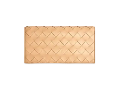 Bottega Veneta Flap Wallet "Almond"