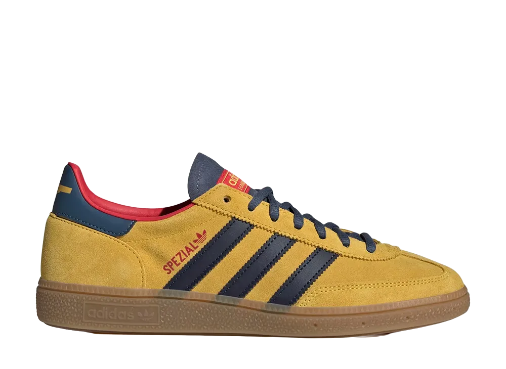 Arsenal FC × adidas Handball Spezial "Hazy Yellow/Collegiate Navy/Preloved Ink"