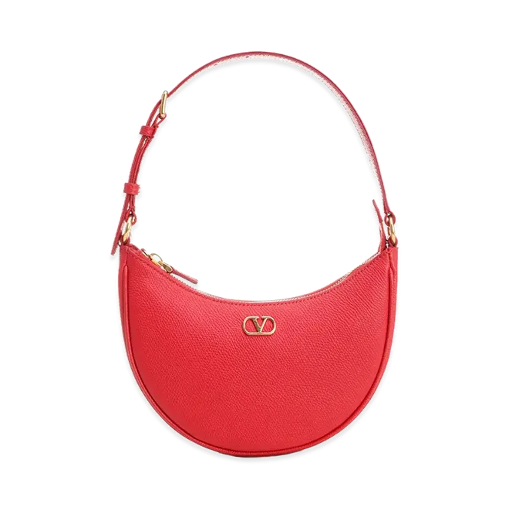 Valentino Women's Vlogo Mini Hobo Bag "Red"