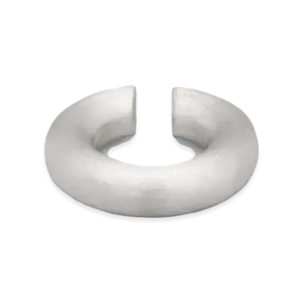 TOMWOOD Chunky Ear Cuff L "Satin Silver"