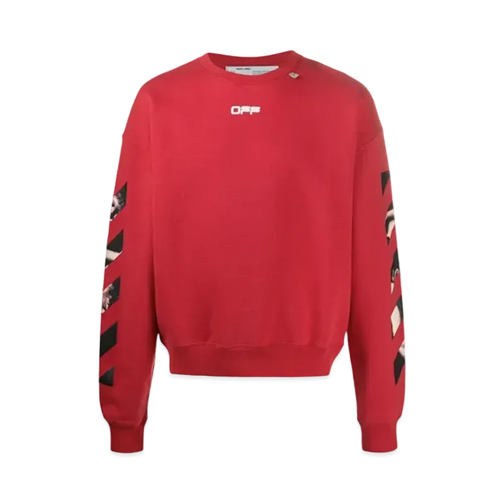 OFF-WHITE Caravaggio Arrows Over Sweatshirt "Red"
