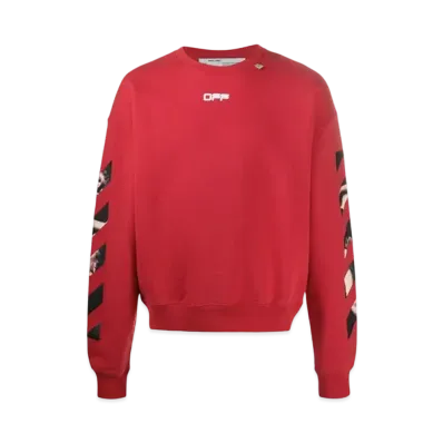 OFF-WHITE Caravaggio Arrows Over Sweatshirt "Red"