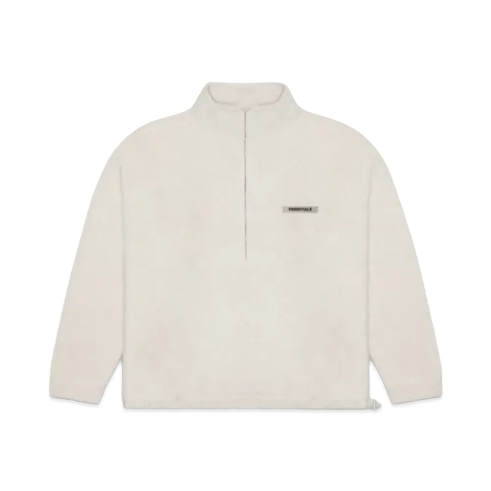 FEAR OF GOD ESSENTIALS Polar Fleece Half-Zip Sweater "Oatmeal Heather"
