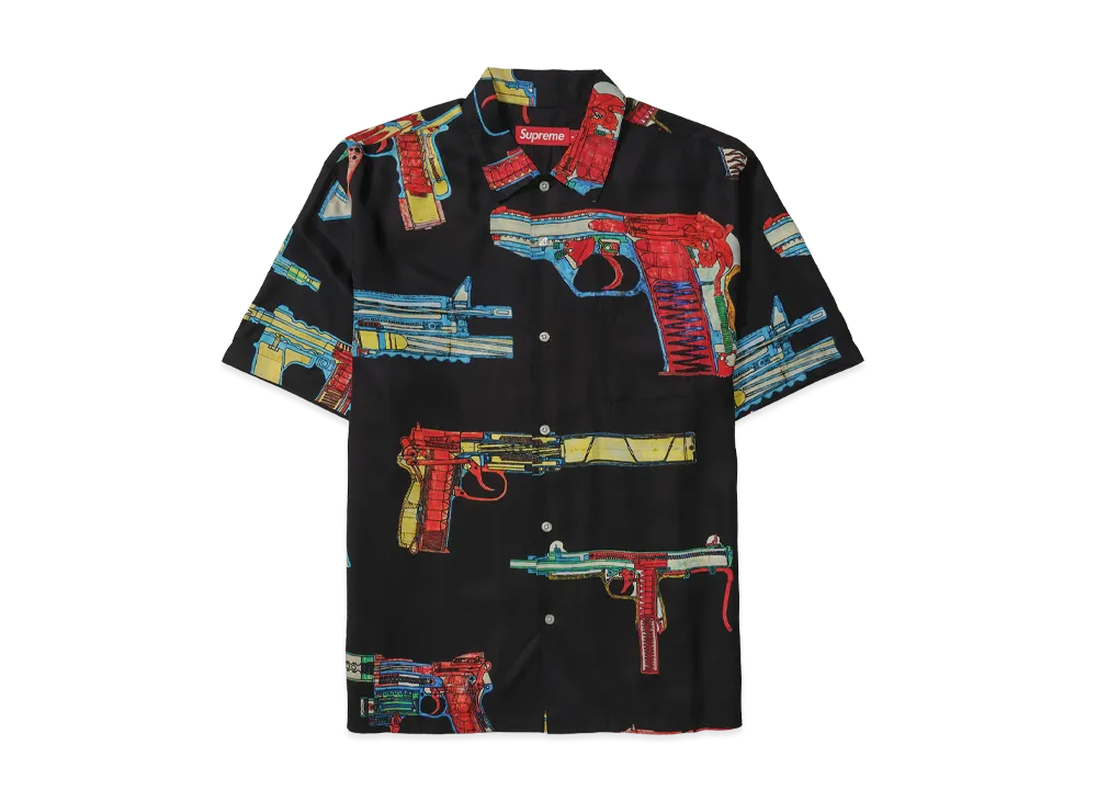 Supreme Guns Silk S/S Shirt "Black"