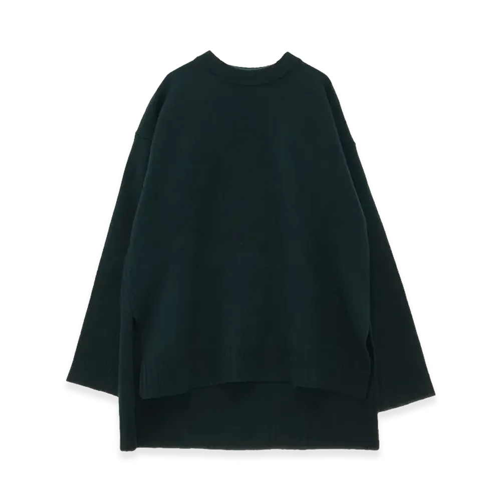Jil Sander Side Slit Over Sized Sweater "Green"