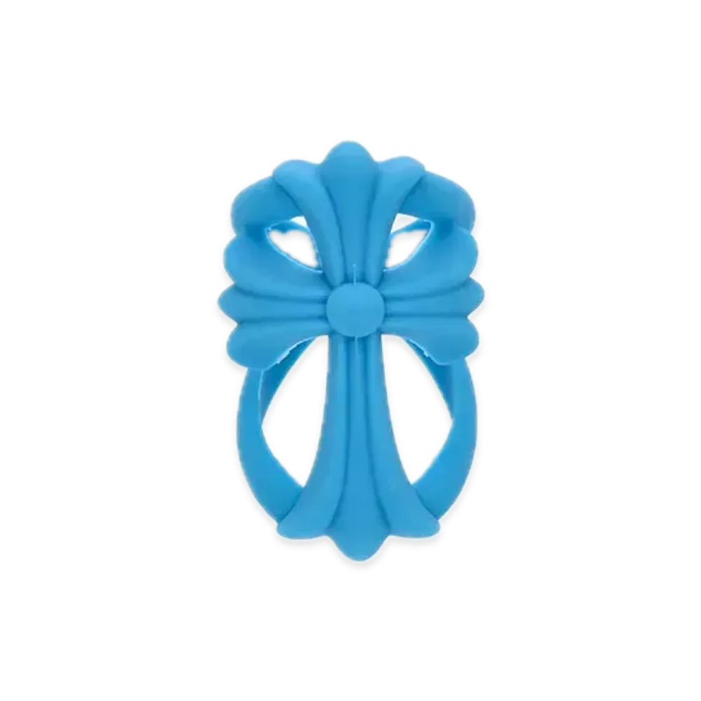 クロムハーツ インフィニティCHクロス ラバーリング "ライトブルー"
