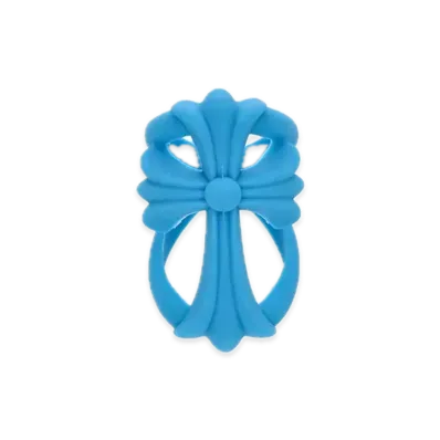 Chrome Hearts Infinity CH Cross Rubber Ring "Light Blue"