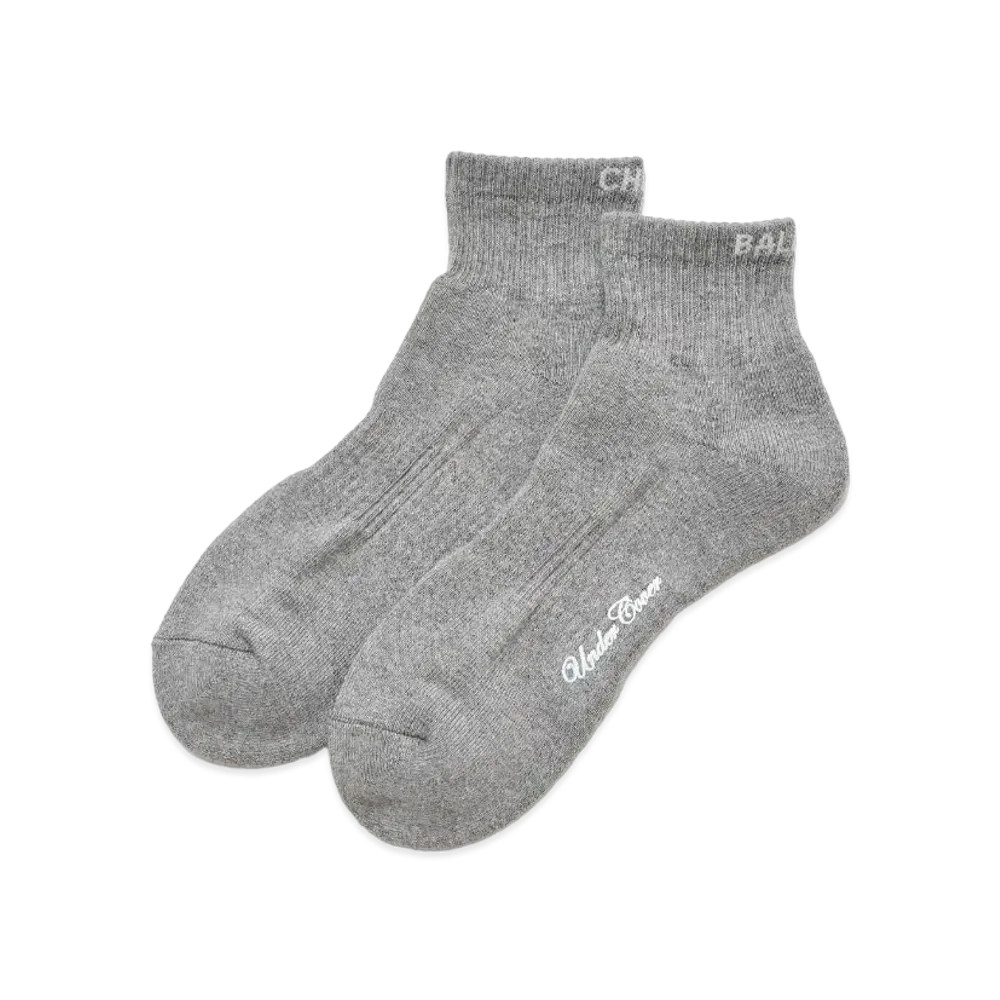 UNDERCOVER 24SS Cotton Blend Short Socks "Gray"