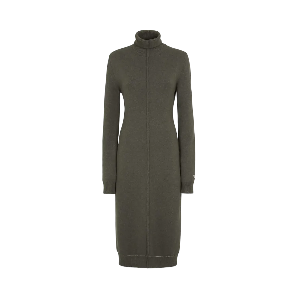 FENDI Women's Cashmere Dress "Green"