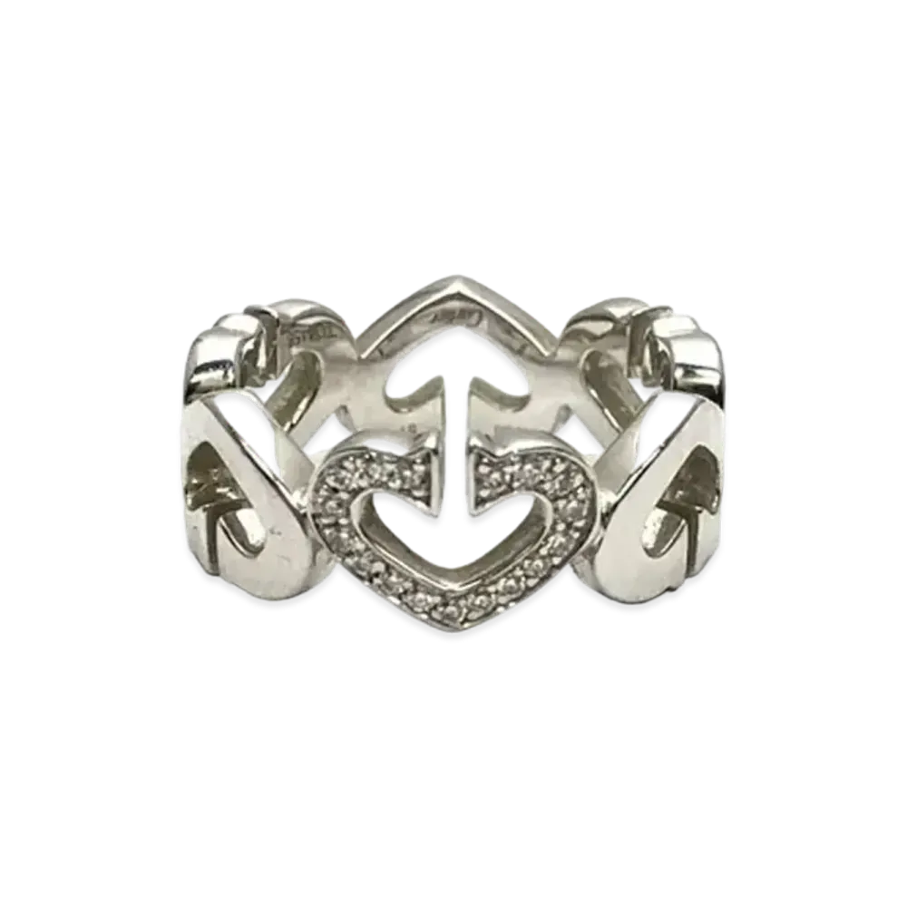 Cartier C Heart Ring 750WG "White Gold"
