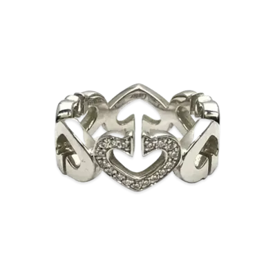 Cartier C Heart Ring 750WG "White Gold"