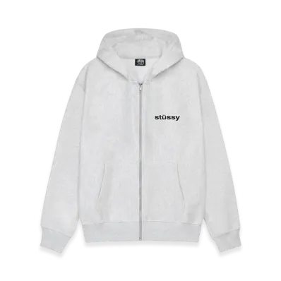 Stussy SS Link Zip Hoodie "Ash Heather"