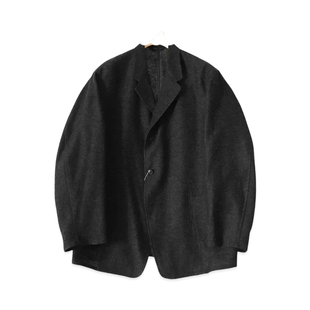 COMOLI Cashmere Silk Jacket "Charcoal"