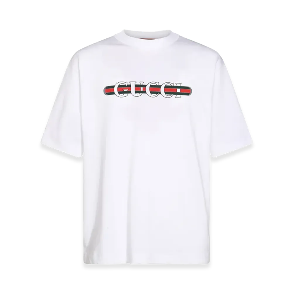 GUCCI 'Gucci Web' T-Shirt "White"