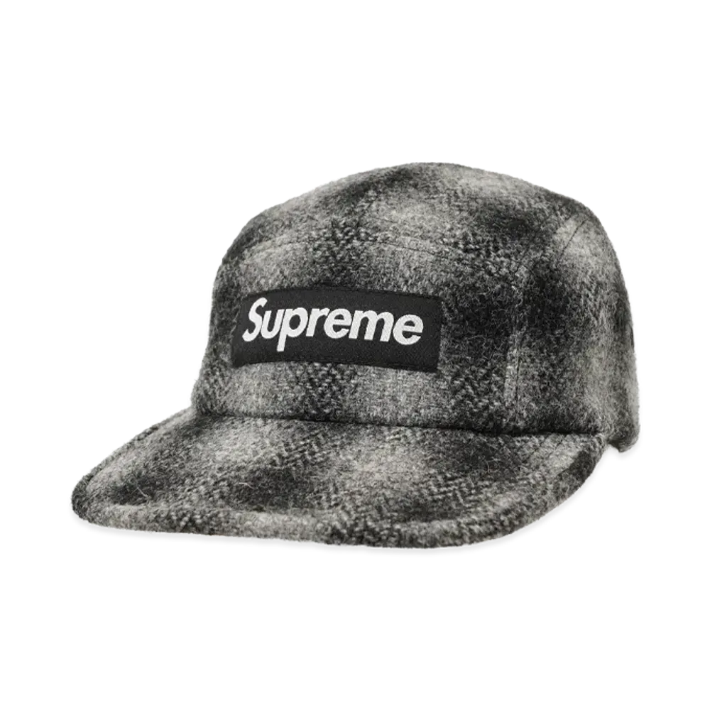 Supreme Harris Tweed Camp Cap "Black"