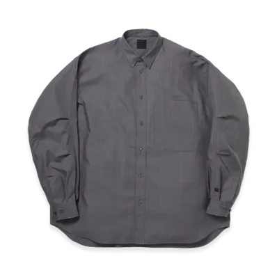 DAIWA PIER39 Tech Regular Collar Shirt L/S Glen Check "Gray"