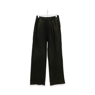 ANCELLM Aging Lace Double Panel Slacks "Black"