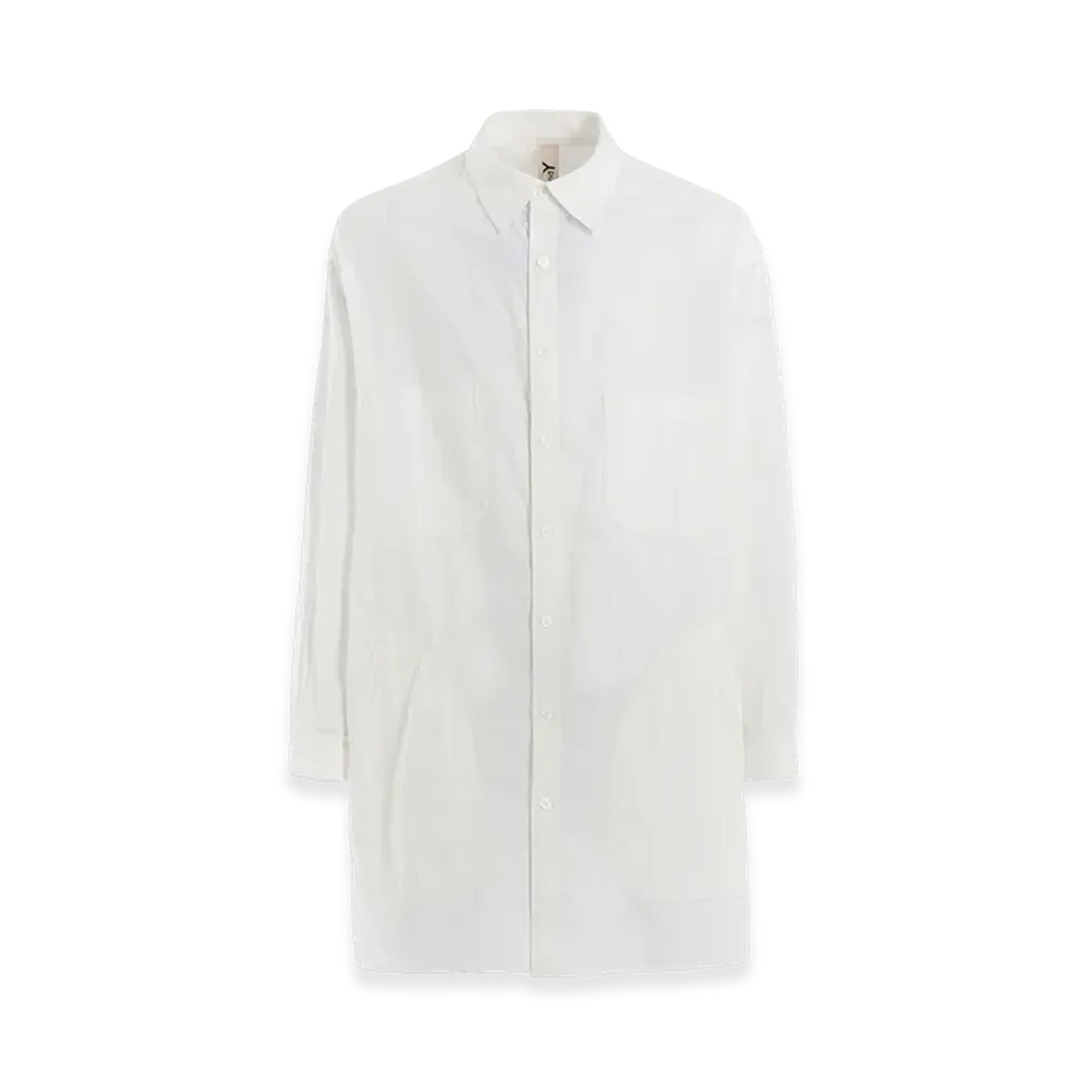 Ground Y Light Cotton Twilll Wash Onc Long Shirt "White"