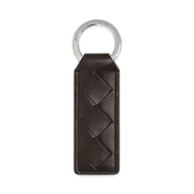 Bottega Veneta Tab Key Ring "Fondente"