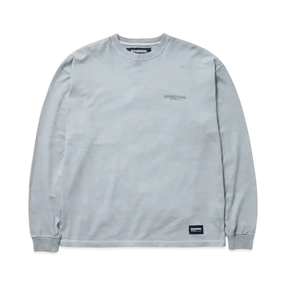 NEIGHBORHOOD Pigment Dyed Crewneck LS "Gray"