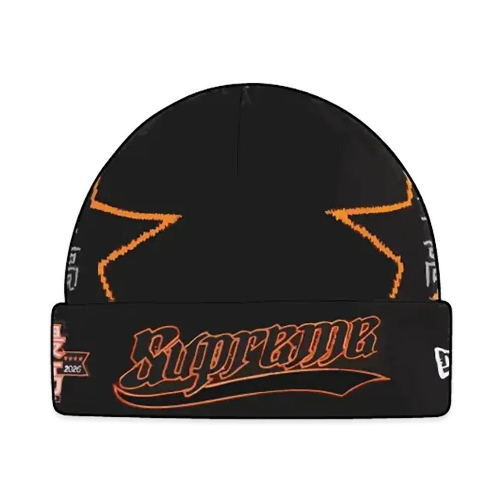 Supreme New Era Stars Beanie "Black"