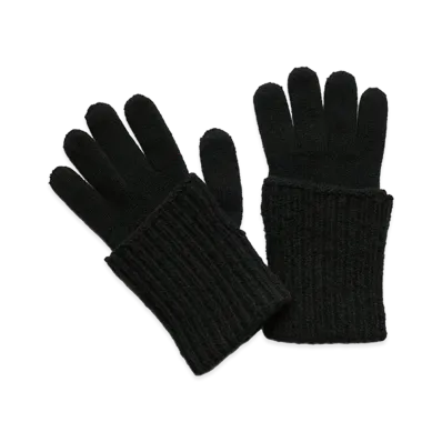 OUR LEGACY Fold Gloves "Slub Twisted Black Wool"