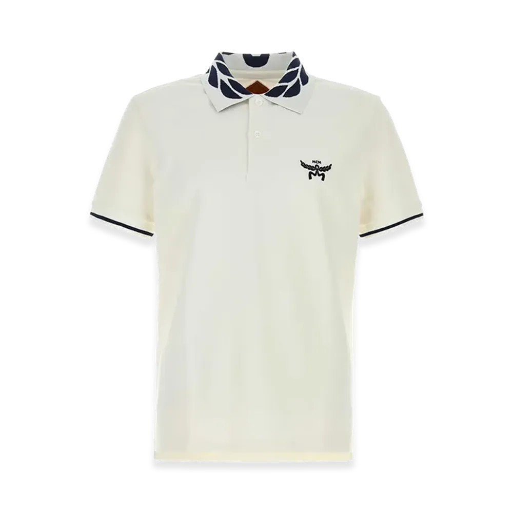 MCM Stretch Piquet Polo Shirt "White"