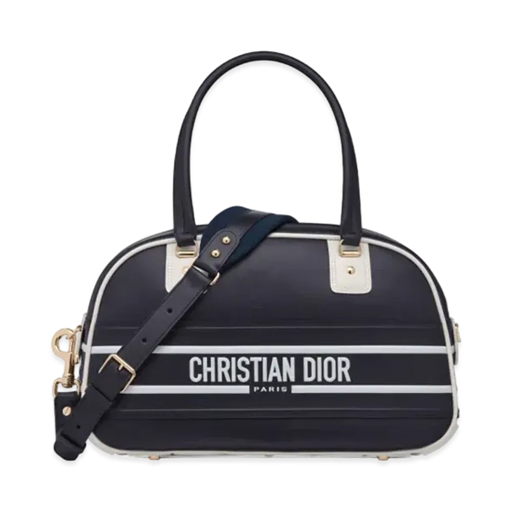 Dior Vibe Medium Classic Bowling Bag Smooth Calfskin "Black"