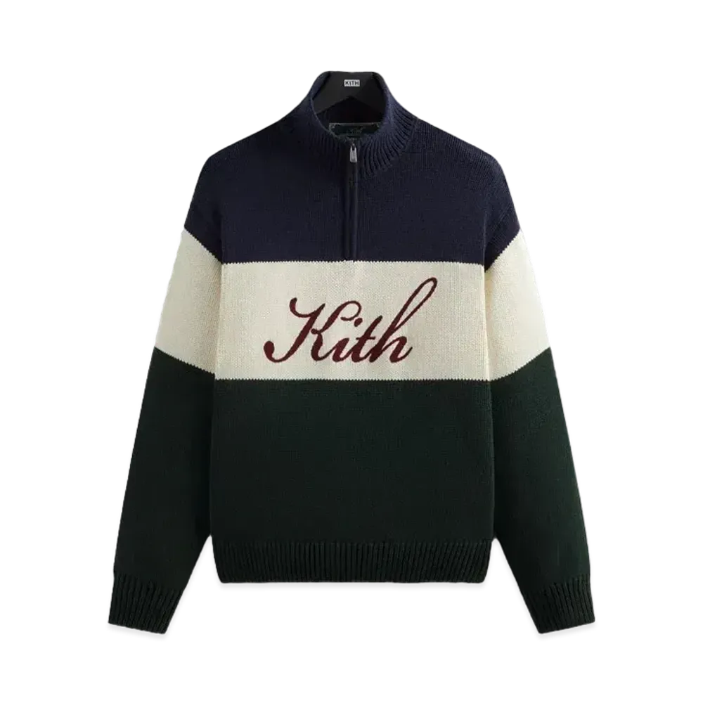 Kith Wyona Quarter Zip Sweater "Nocturnal"
