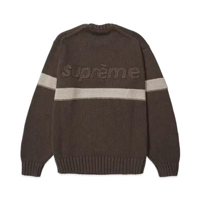 Supreme Tonal Applique Sweater "Brown"
