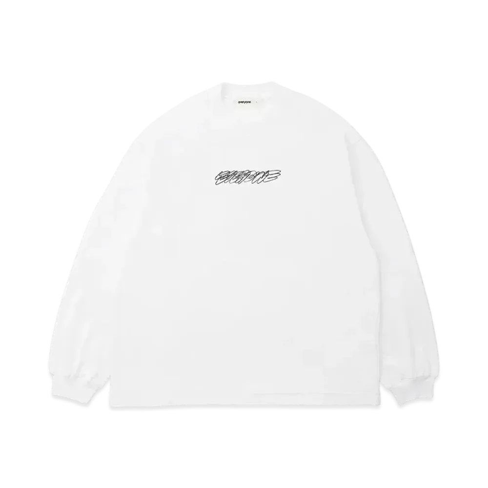 everyone Logo By Vincent L/S Tee "White"
