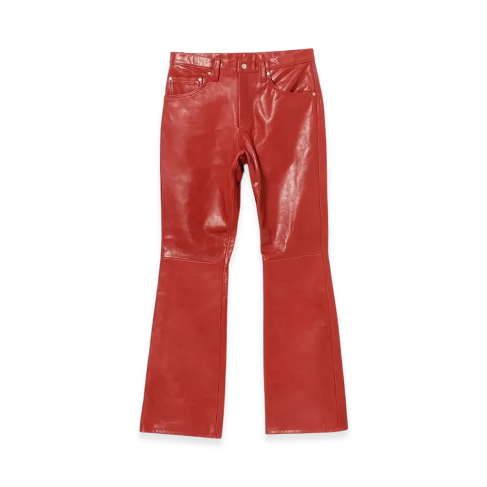 BEAMS FUTURE ARCHIVE Leather Pants "Red"