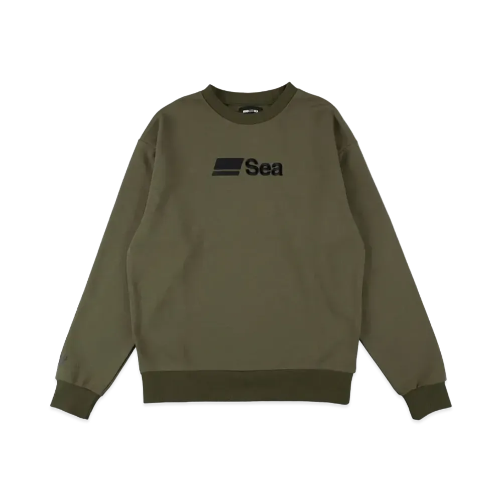 WIND AND SEA x Abu Garcia Fleece Crew Neck "Olive"