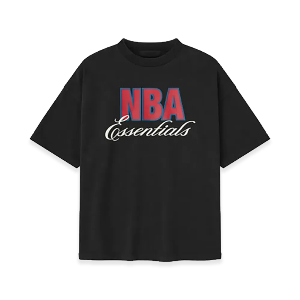 FEAR OF GOD ESSENTIALS x NBA 90s Tee "Black"