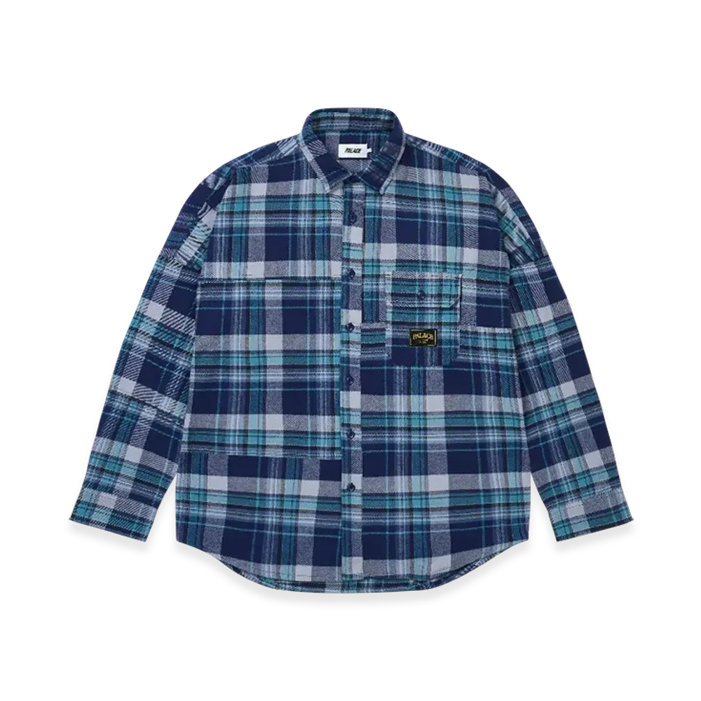 PALACE Lumber Yak Patch Overshirt "Blue"